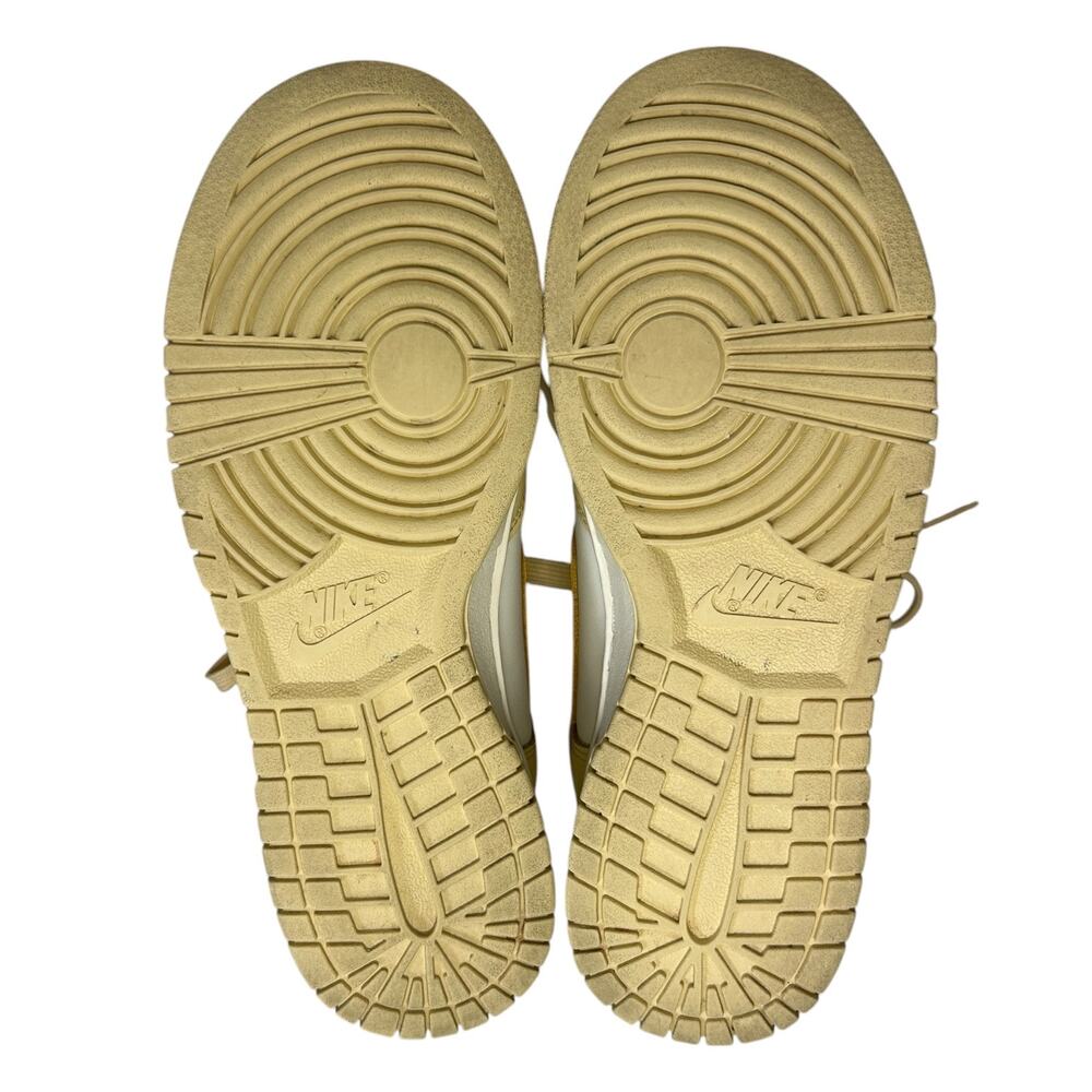 Nike Women's Dunk High-Top Sneakers Two-Tone Pale Vanilla White Yellow Size 7 US - Picture 10 of 12